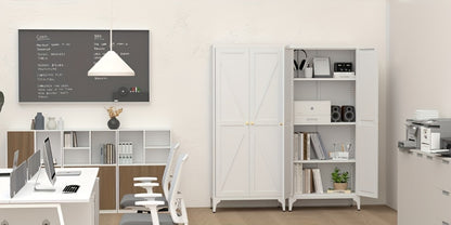 Metal Kitchen Pantry Cabinet with Adjustable Shelves for Organized Everyday Storage detail image - detail view 19