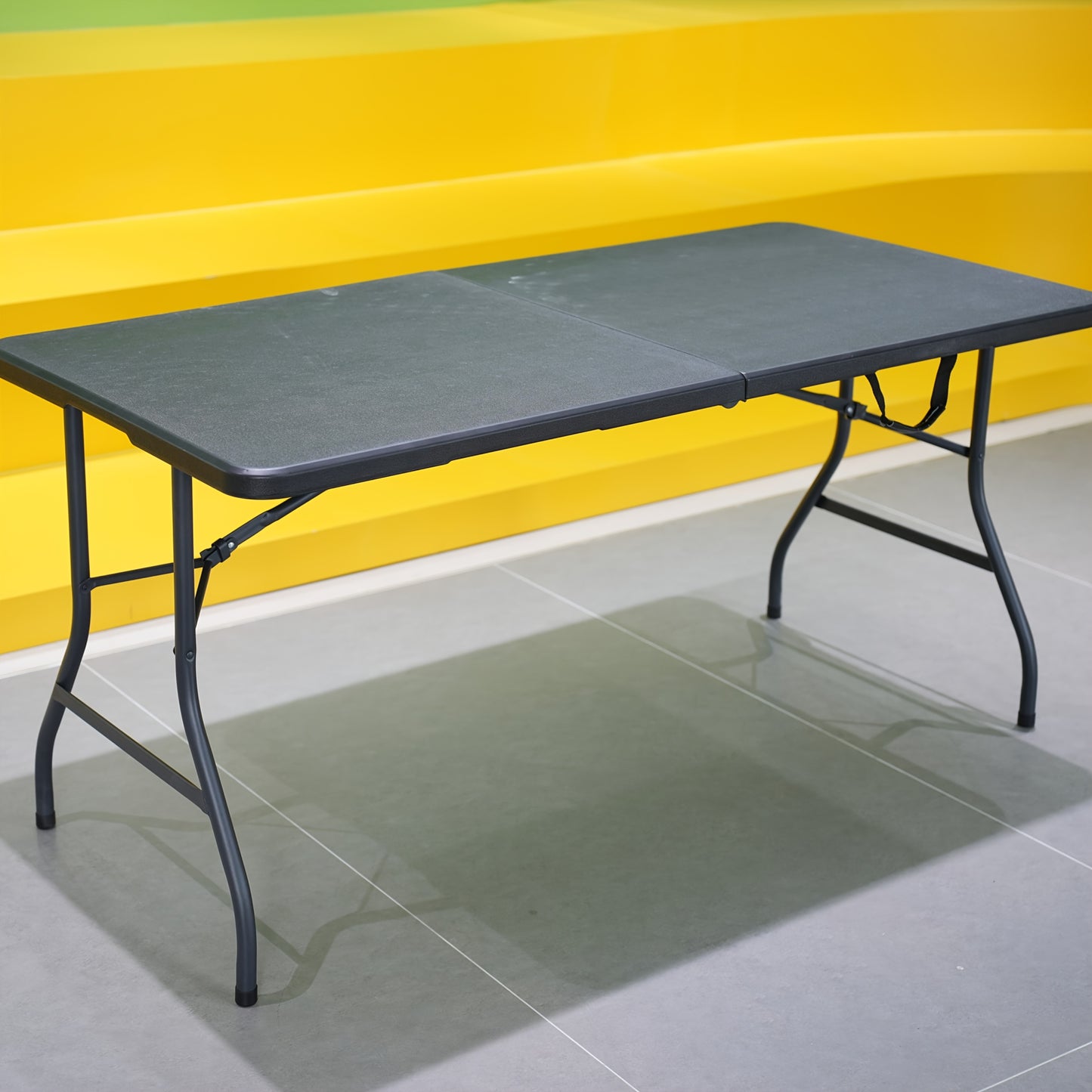 Folding Table shown in the 6FT-black option