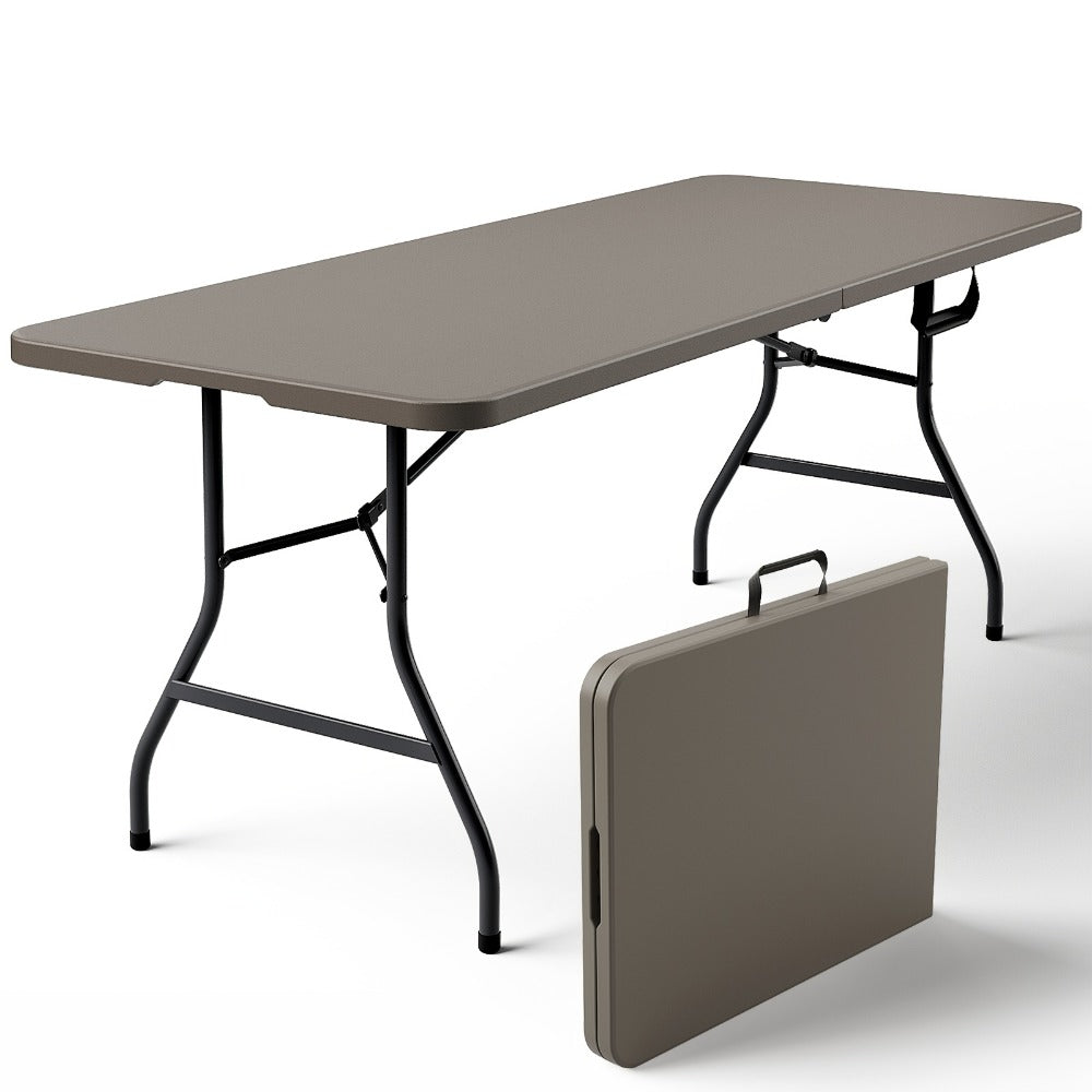 Metal Plastic Folding Table, Portable Fold-Up Table for Patio detail image - detail view 17