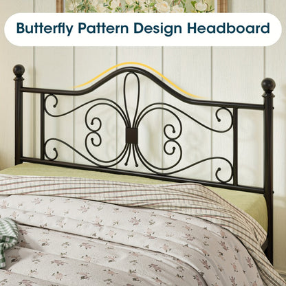 Metal Platform Bed Frame with Headboard and Footboard and No Box Spring Needed for Bedroom detail image - detail view 11