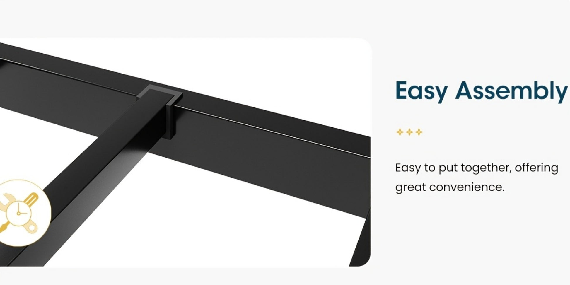 Metal Platform Bed Frame with Headboard and Footboard and No Box Spring Needed for Bedroom detail image - detail view 20