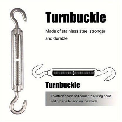 Metal Shade Sail Hardware Kit for Outdoor Shade and Protection detail image - detail view 9