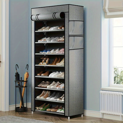Metal Shoe Rack with Tool-Free Assembly, Closet Shoe Shelf for Entryway detail image - detail view 7