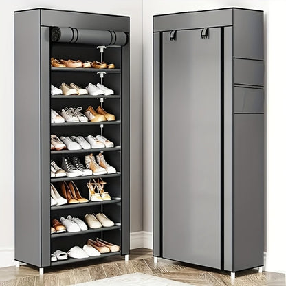 Shoe Rack, Large Organizer 27-35 Pairs Multi-Layer Storage with Non-Woven Cover & Metal shown in the main product view