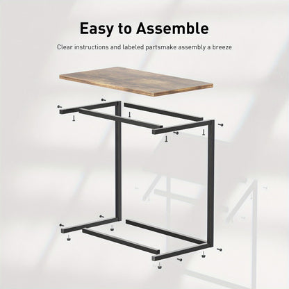 Metal Side Table, Small Accent Table for Work, Display, and Everyday Use in Living Room detail image - detail view 6