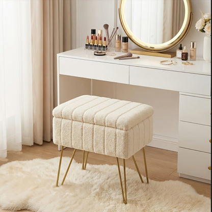 Metal Vanity Stool for Dressing and Daily Routines in Bedroom detail image - detail view 12