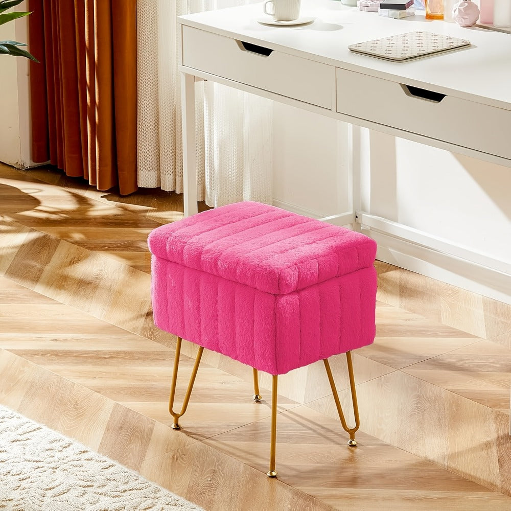 Metal Vanity Stool for Dressing and Daily Routines in Bedroom detail image - detail view 8