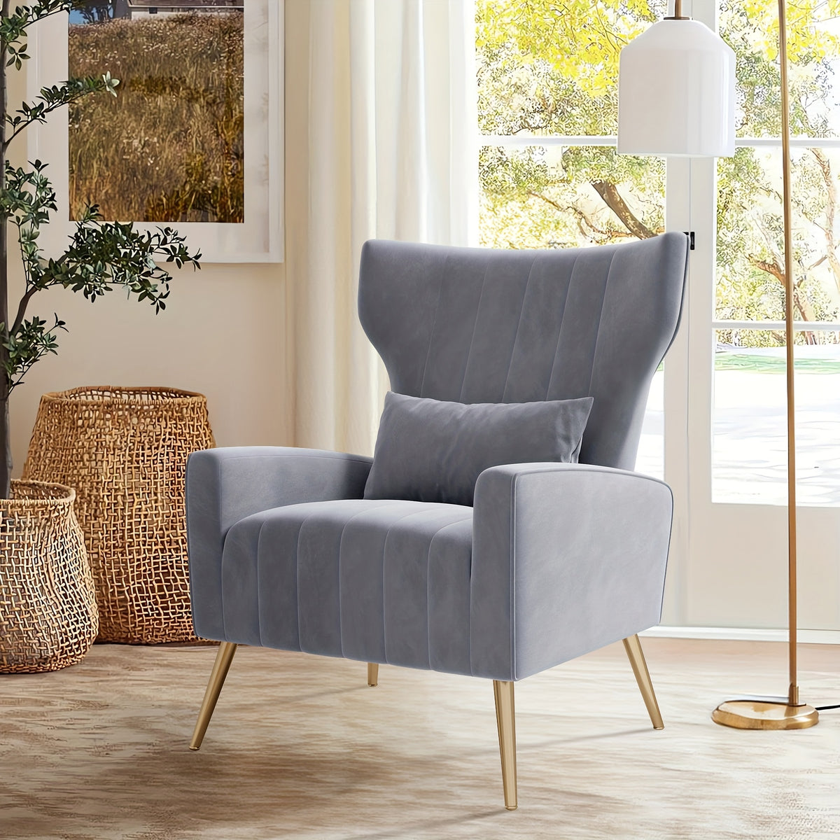 Accent Chair shown in the GREY option