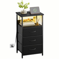 1pc-3 Drawers-Black