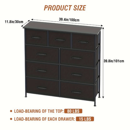 Multi-Drawer Wood Dresser with Storage Drawers and Multiple Color Options for Bedroom detail image - detail view 3