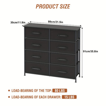 Multi-Drawer Wood Dresser with Storage Drawers and Multiple Color Options for Bedroom detail image - detail view 7