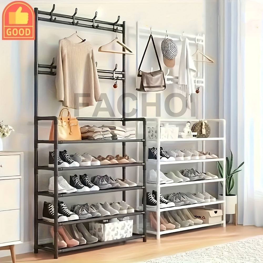 Multi-Layer Freestanding Shoe Rack, Closet Shoe Shelf for Entryway detail image - detail view 5