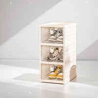 3-layer shoe storage box