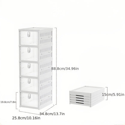 Multi-Layer Space-Saving Shoe Organizer with Stackable Design for Entryway detail image - detail view 4