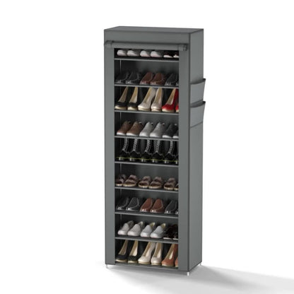 Multi-Tier Fabric Shoe Cabinet with Tool-Free Assembly for Entryway detail image - detail view 21