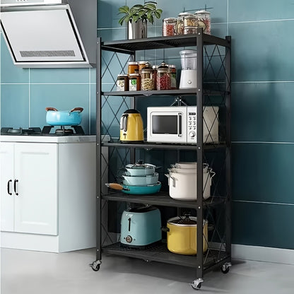 Multi-Tier Foldable Storage Shelf for Living Room and Home Office detail image - detail view 10
