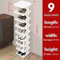 9 Tier - Solid White