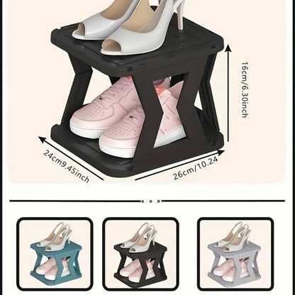 Multi-Tier Space-Saving Shoe Rack for Entryway and Living Room detail image - detail view 4