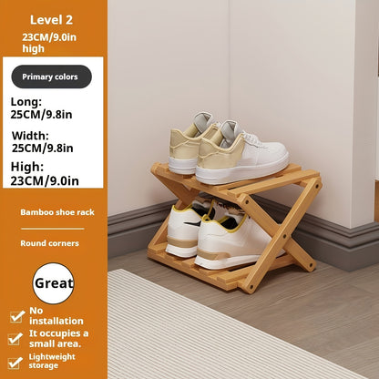 Shoe Rack shown in the 2 Tiers option