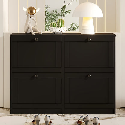 Shoe Cabinets and Shoe Storage shown in the Black/4 Drawer option