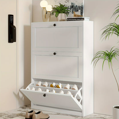 Narrow Shoe Cabinets And Shoe Storage with Hidden Storage for Entryway detail image - detail view 6