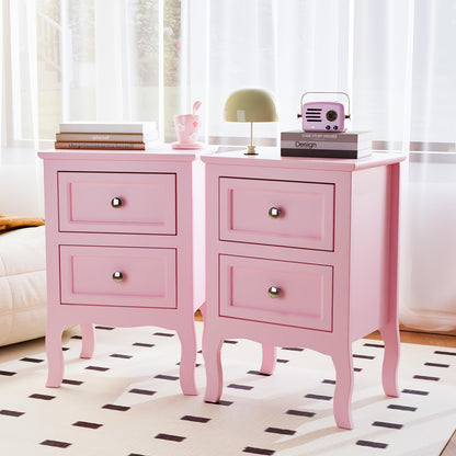 Nightstand shown in the pink, 2 option