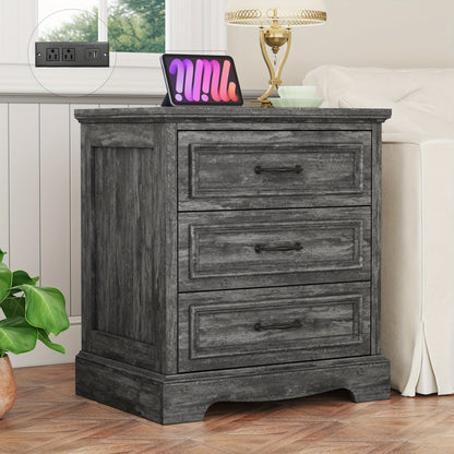 Nightstand shown in the 1-Dark Grey option