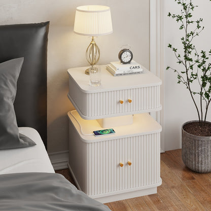 Nightstand with Charging Station for Practical Everyday Home Use in Bedroom detail image - detail view 5