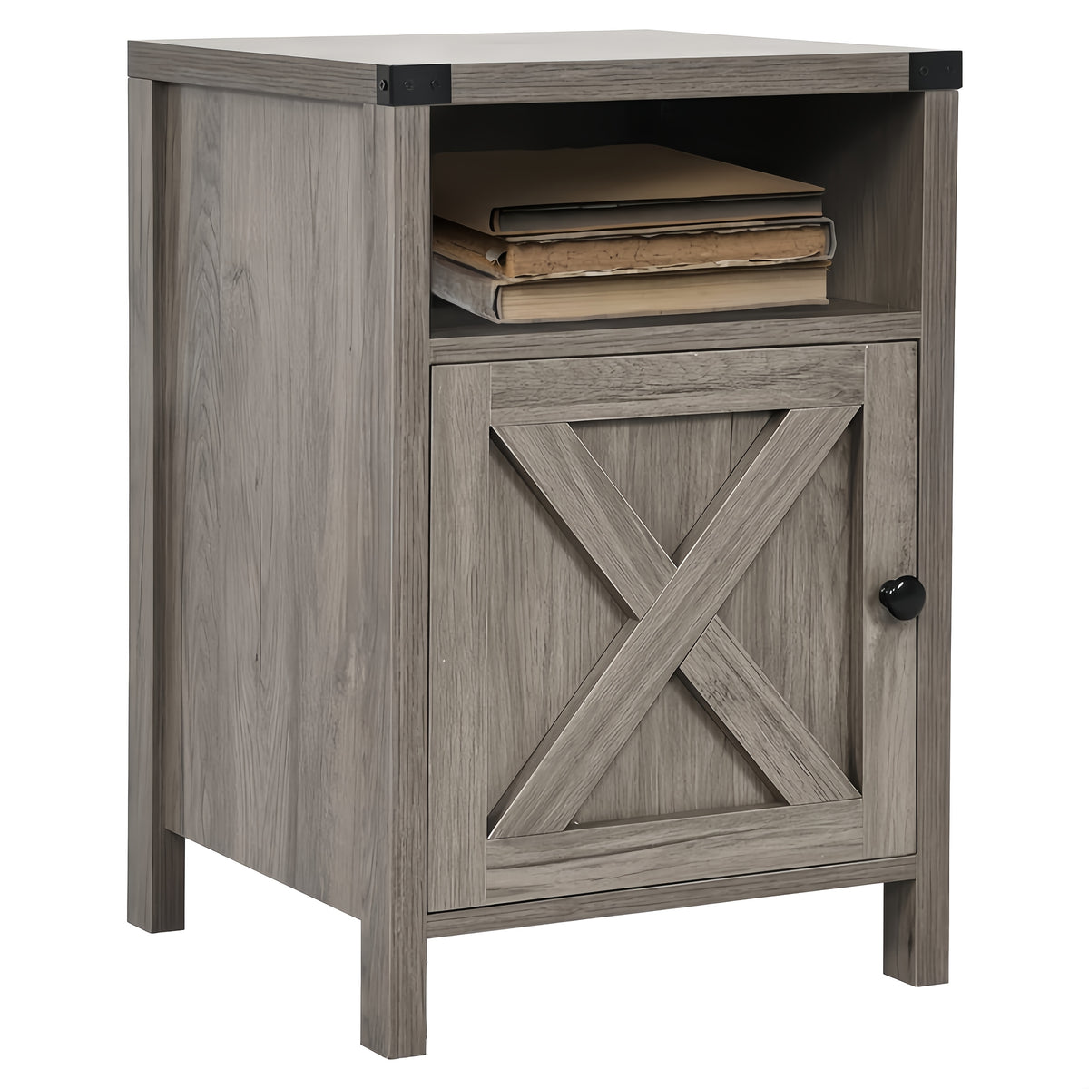 Nightstand shown in the Grey, 1 Pack option