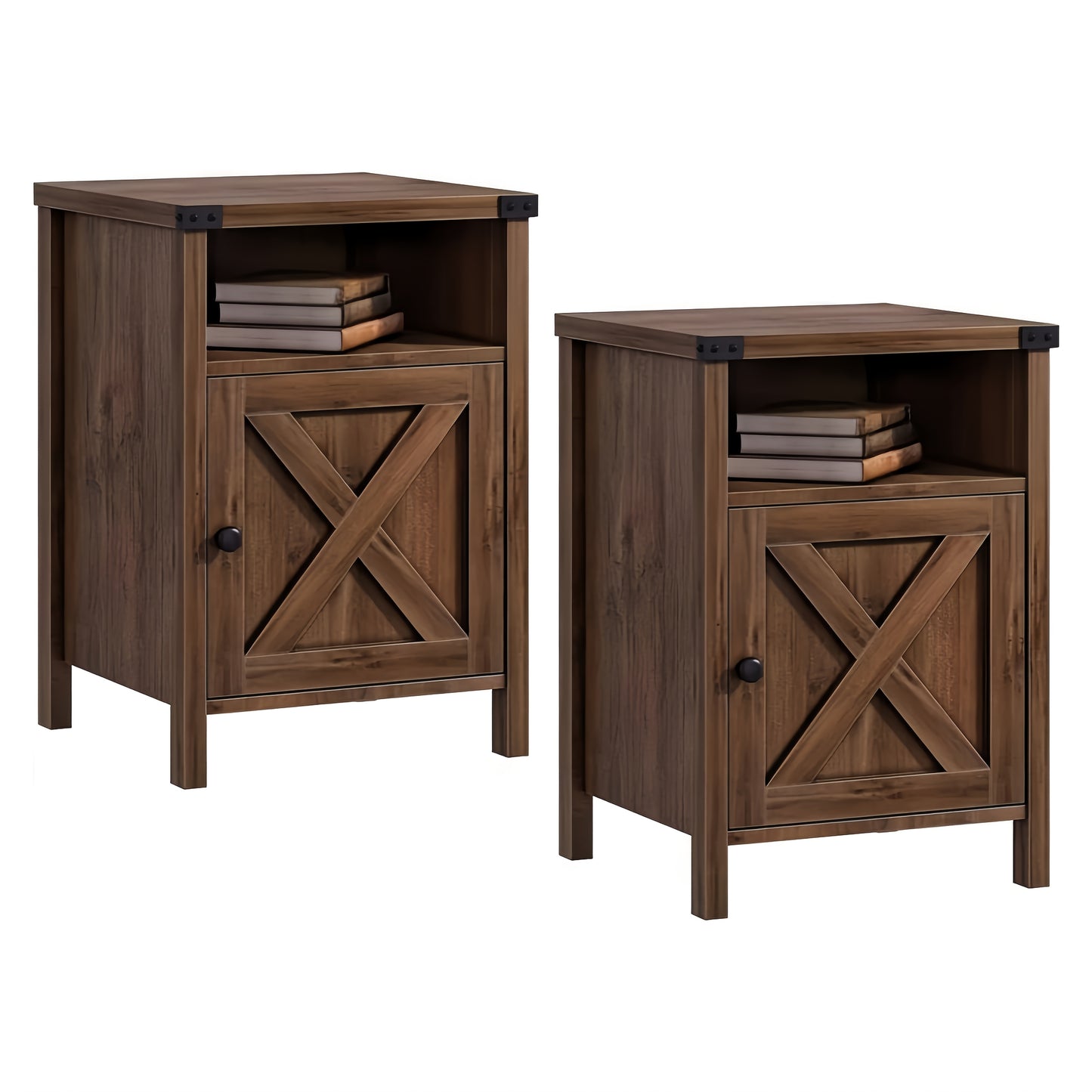Nightstand shown in the Oak, 2 Packs option