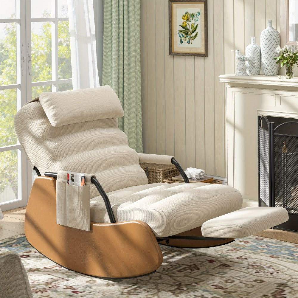 Nursery Glider Chair with Padded Seat for Comfortable Everyday Seating detail image