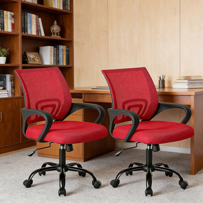 Office Chair shown in the Red, 2P option