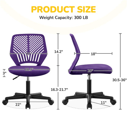 Office Chair with Adjustable Height and Lumbar Support for Home Office detail image - detail view 12