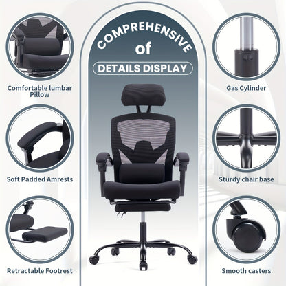 Office Chair with High Back for Comfortable Everyday Seating detail image