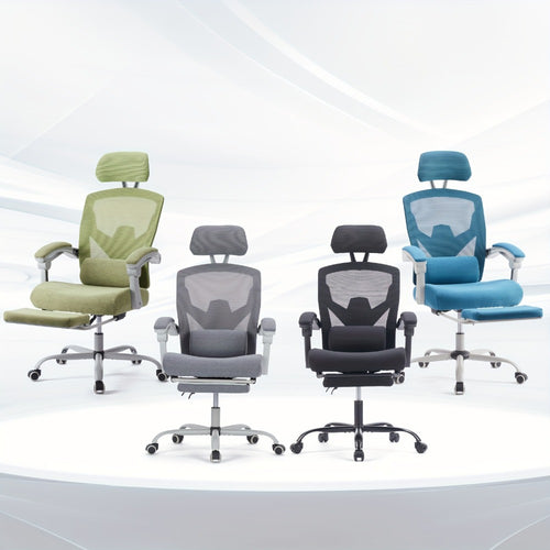 Office Chair, Ergonomic with Footrest - High Back Mesh Computer Desk Chair for Adults shown in the main product view