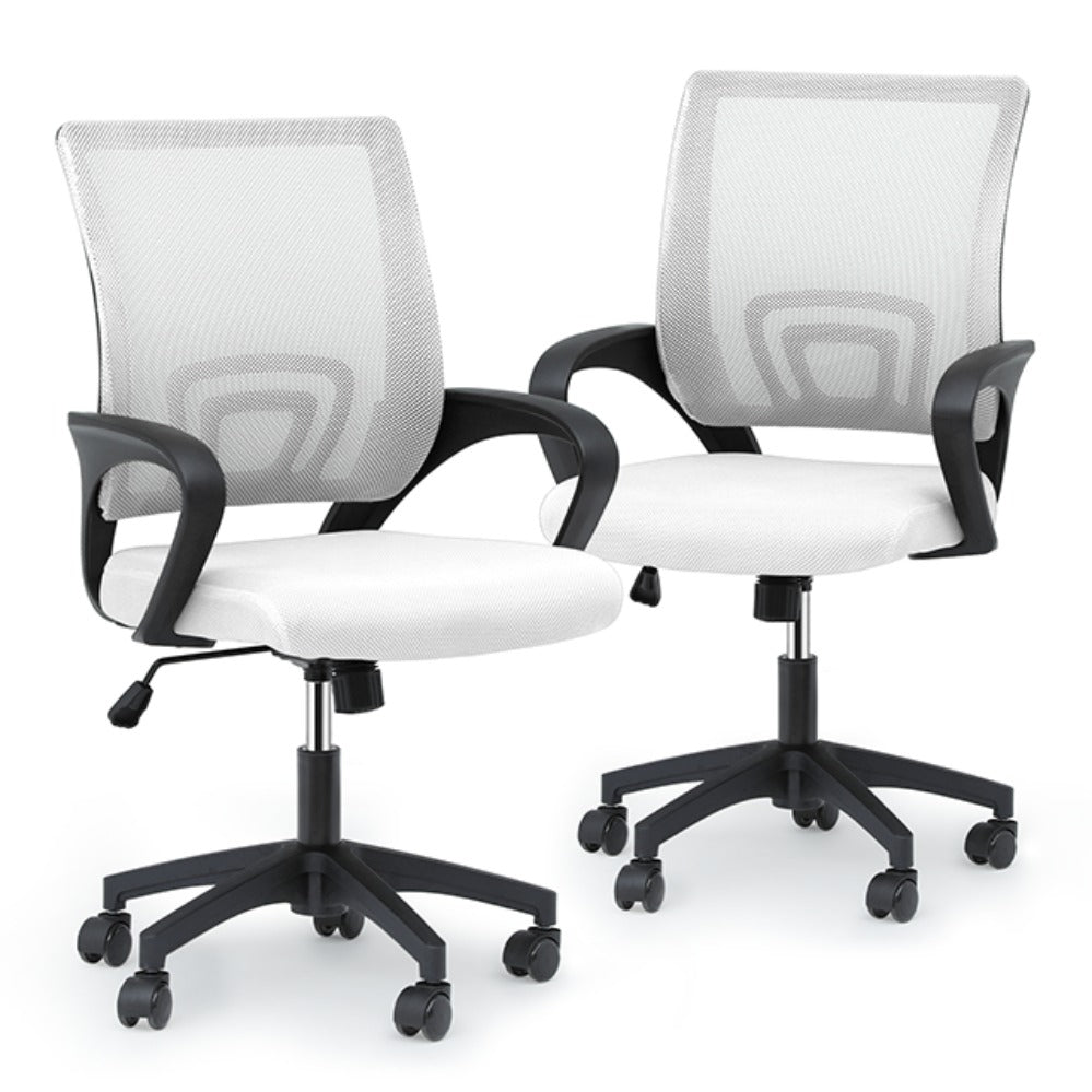 Office Chair shown in the White, 2pcs option