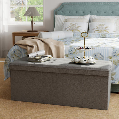 Ottoman Bench with Padded Seat for Comfortable Everyday Seating detail image - detail view 5