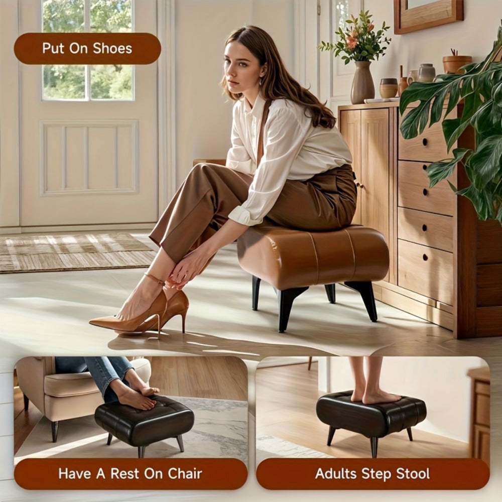 Ottoman with Memory Foam for Comfortable Everyday Seating in Living Room detail image - detail view 5