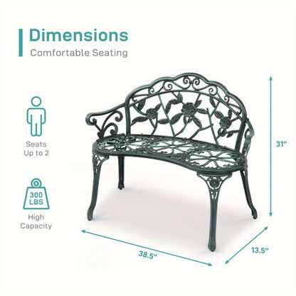 Outdoor Bench with Armrests for Comfortable Outdoor Seating in Patio detail image - detail view 7