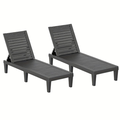 Outdoor Lounge Chair with Adjustable Backrest and Waterproof Protection for Patio detail image - detail view 9