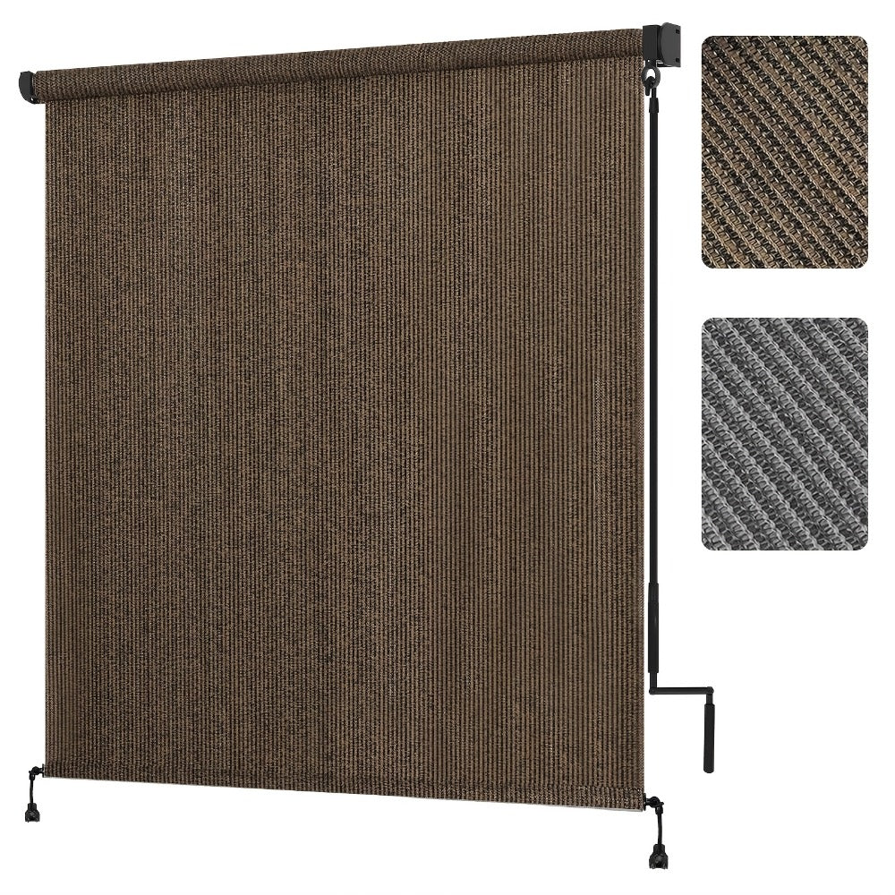 Outdoor Patio Roller Shade with Added Privacy for Outdoor Shade and Protection detail image - detail view 11