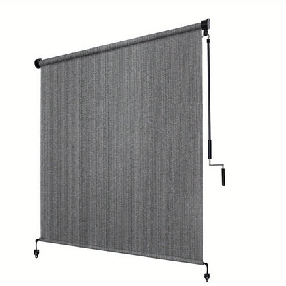 Outdoor Patio Roller Shade with Added Privacy for Outdoor Shade and Protection detail image - detail view 3