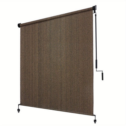 Outdoor Patio Roller Shade with Added Privacy for Outdoor Shade and Protection detail image - detail view 5