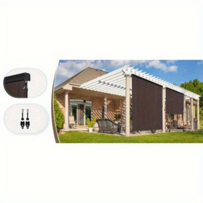 Outdoor Patio Roller Shade with Multiple Color Options for Outdoor Shade and Protection detail image - detail view 16