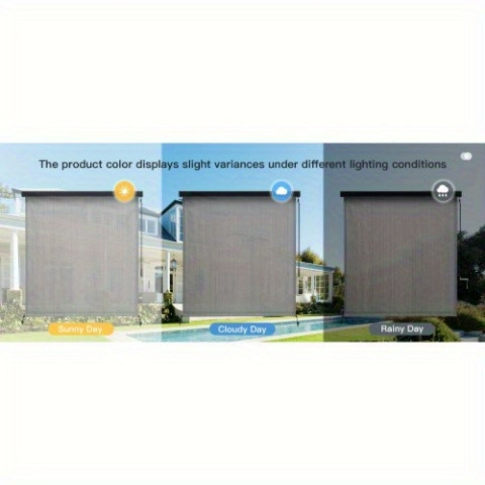 Outdoor Patio Roller Shade with Multiple Color Options for Outdoor Shade and Protection detail image - detail view 20