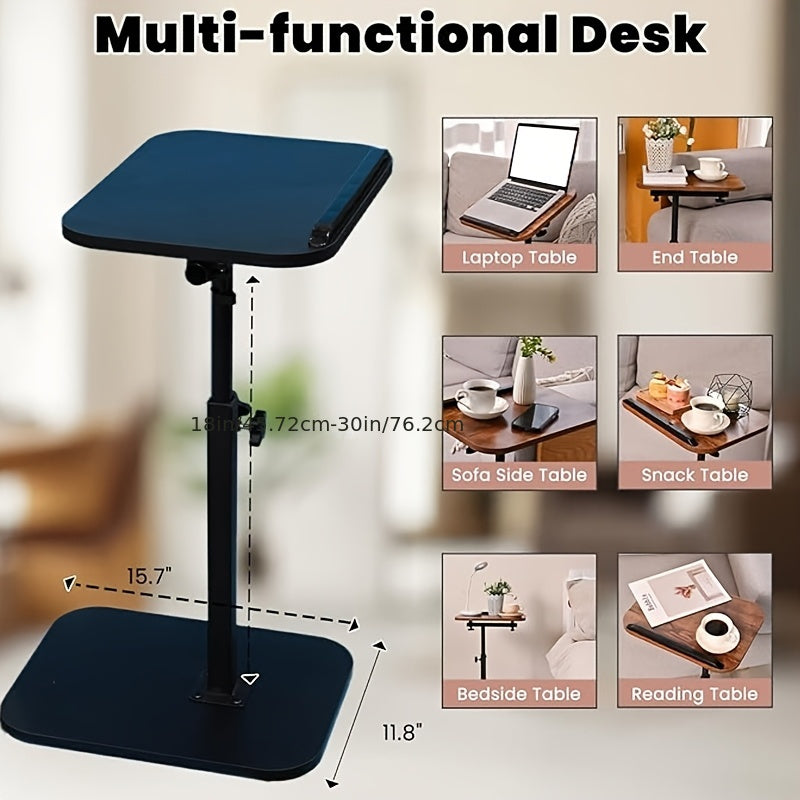 Side Table shown in the Black C-shaped lifting table option