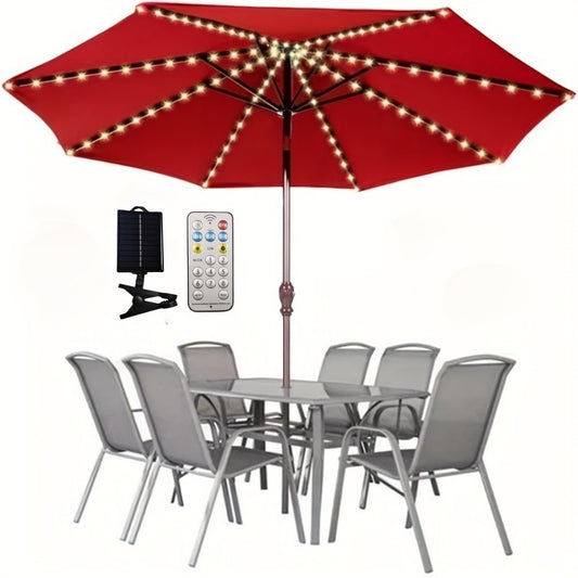 Outdoor Solar Light, Solar Patio Umbrella Light 104 LED - 8 Modes Warm White Fairy String shown in the main product view