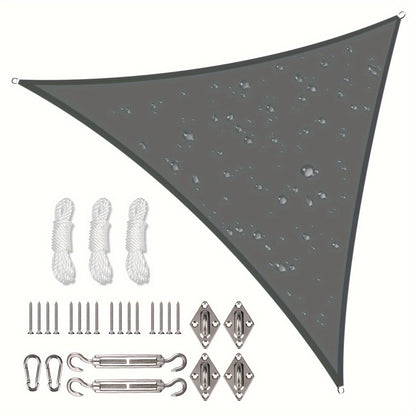 Sun Shade Sail shown in the charcoal gray, 78.74*78.74*78.74inch(Hardware Kit included) option