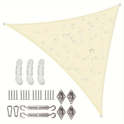 Outdoor Sun Shade Sail with Reinforced Corners and Multiple Color Options detail image - detail view 7
