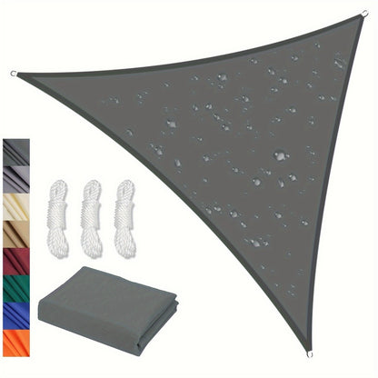 Shade Sail, Triangle 98% UV Block 8 Colors 4 Sizes Solid Polyester Reinforced Corners shown in the main product view